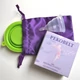 MENSTRUÁCIÓS KEHELY SZILIKON POHÁRRAL - Zöld